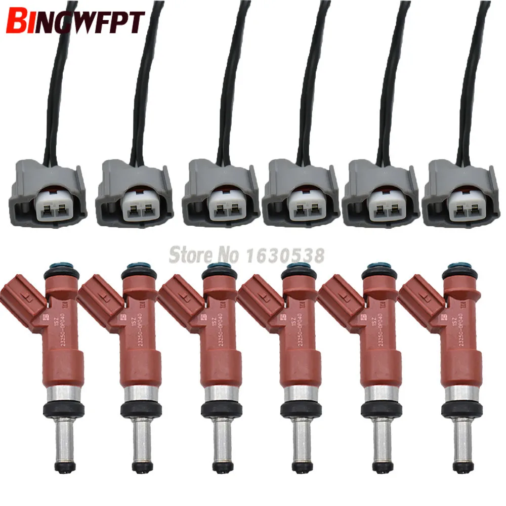 Форсунка Топливная с вилкой 6 шт./лот 23250-31050 23209-31050 для Toyota Camry Avalon Highlander RAV 4 3 5 2GR