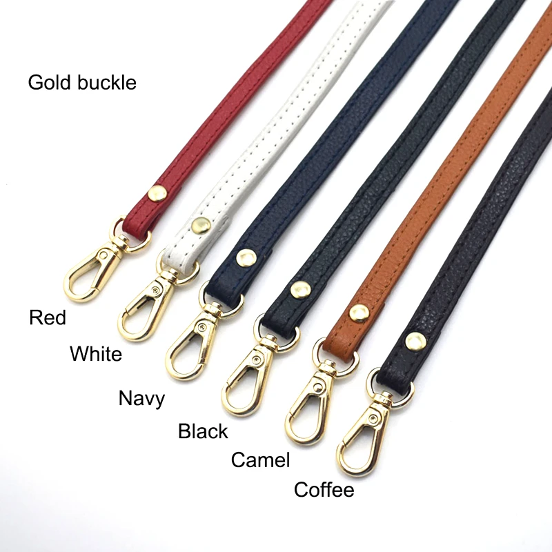 Black Purse Shoulder Strap,Bag Purse Accessories Leather Metal Replacement Shoulder Strap Handbag Handle