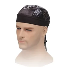 Быстросохнущая однотонная велосипедная Кепка, головной шарф, летняя мужская бандана для бега, езды, головной платок, Пиратская шапка