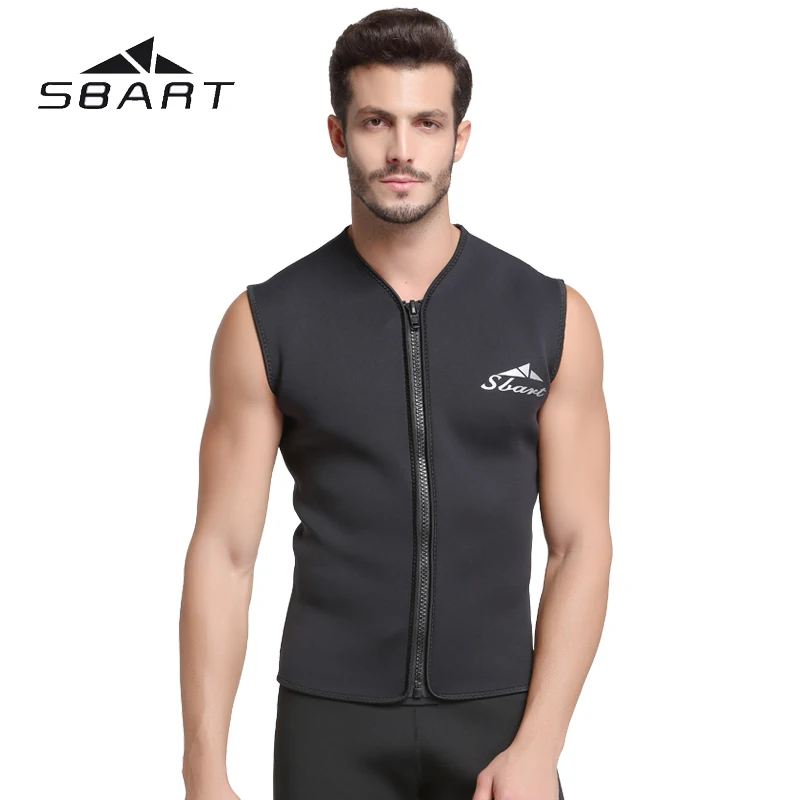 

5MM Neoprene Wetsuit Vest Jacket Mens Sleeveless Vest Zipper Drysuit Wetsuits Tops Surfing Warm Sunscreen Jumpsuit Rash Guard