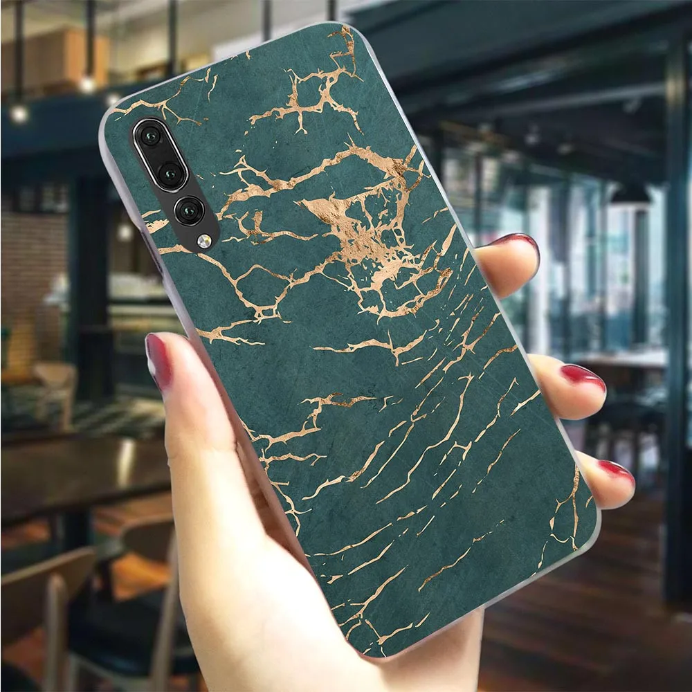 

Hard Cover for Huawei P10 Pure Marble Case for Mate 20 Lite Case 10 Pro P8 P20 P9 Mini P Smart Back Skin Ultra Thin