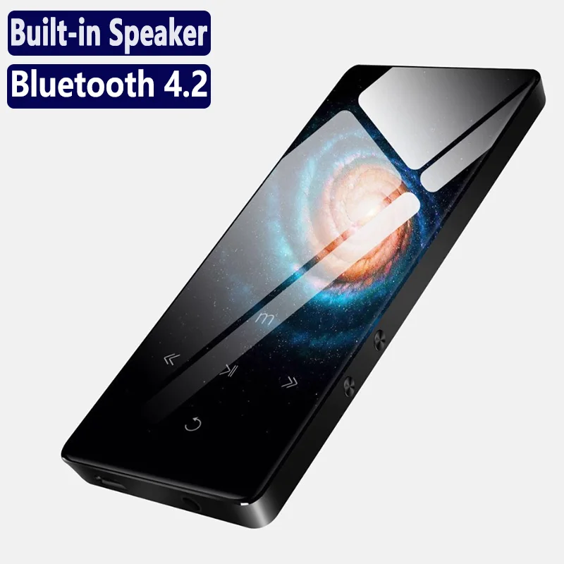 

A8 Metal Bluetooth Sport MP3 Player Portable Audio with Built-in Speaker FM Radio APE Flac Music Player