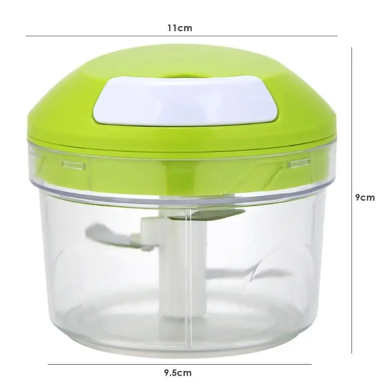 Household Vegetable Chopper Cutter Hand Press Food Processor Chopper Grinder Shredder Manual Meat Crushing Blender Machine