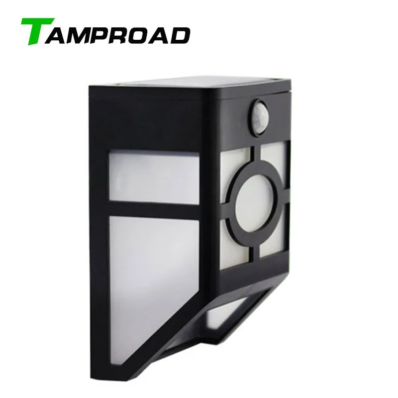 

TAMPROAD Solar Powered Wireless Motion Sensor White Light Stairway Path Landscape Garden Floor Wall Patio Lamp Modern Fixture