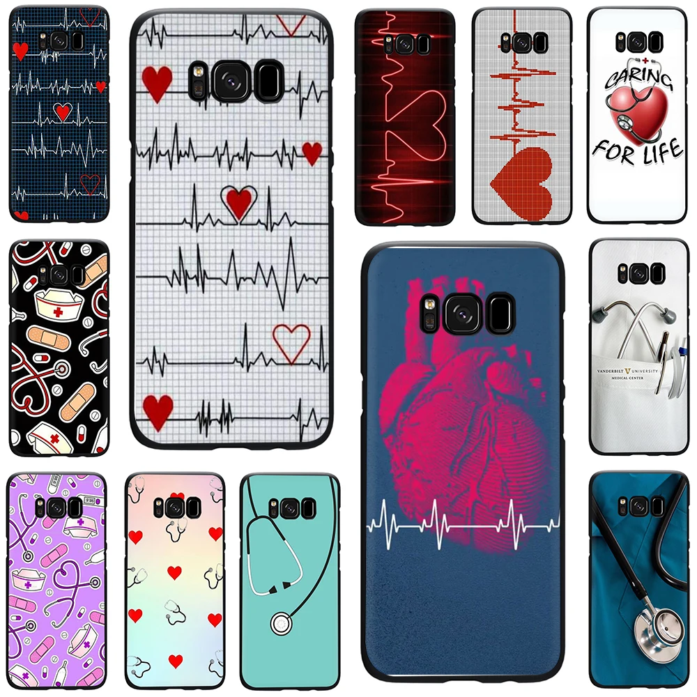 

Nurse Medical Medicine Health Heart Silicone phone case for Galaxy S6 S7 Edge S8 S9 S10 Plus S10e Note 8 9 J6 A6 Plus A8 A9 2018