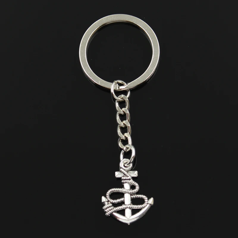 

Keychain 24x19mm anchor rope sea Pendants DIY Men Jewelry Car Key Chain Ring Holder Souvenir For Gift