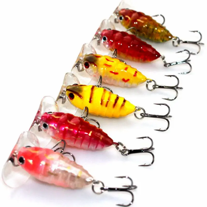 Hot! 6Pcs High Quality Insect Bait Bee Fishing Lure Carp Fishing Tackle