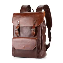 New Design Men Backpack Women Casual PU Leather Backpacks Male Rucksack 15 Inch Laptop Bag Student School Bags DSLQ9003 ccz 2017 new arrival pu leather backpacks for men and women fashion school bag male water backpack 14 laptop backpack bk8003