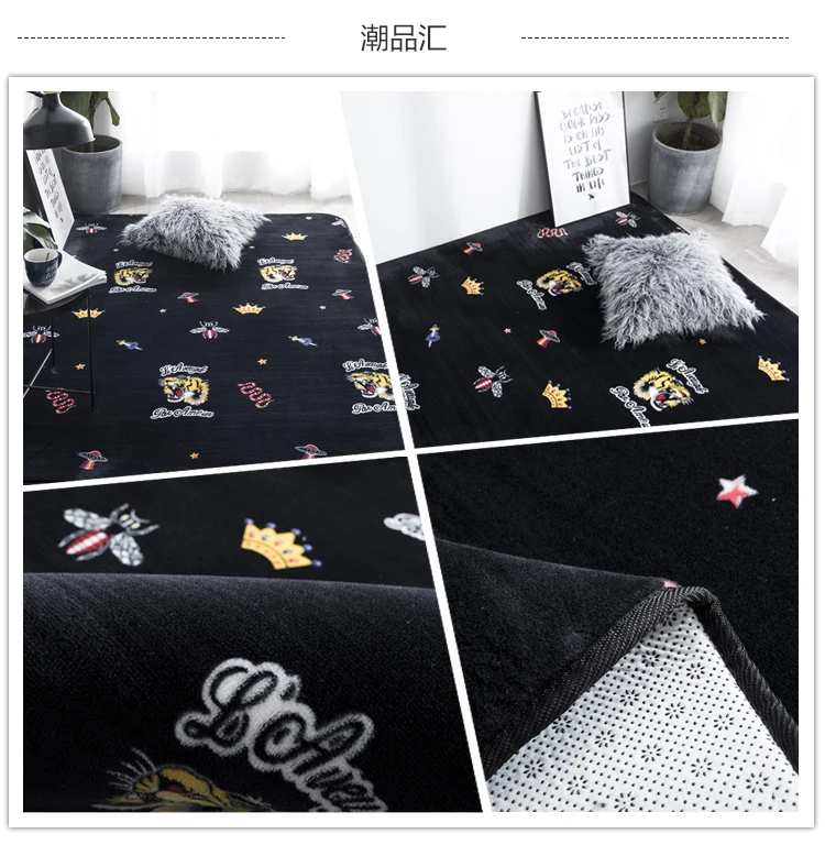 

Cartoon Children Soft Carpets Kids Room Home large Area Decor Rugs Children Living Room Play Game Tapete Baby Bedroom Crawl Mat