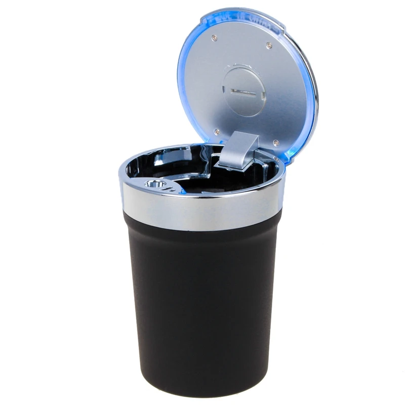European Universal Portable Light Car Auto Ashtray Mini Cup Style LED