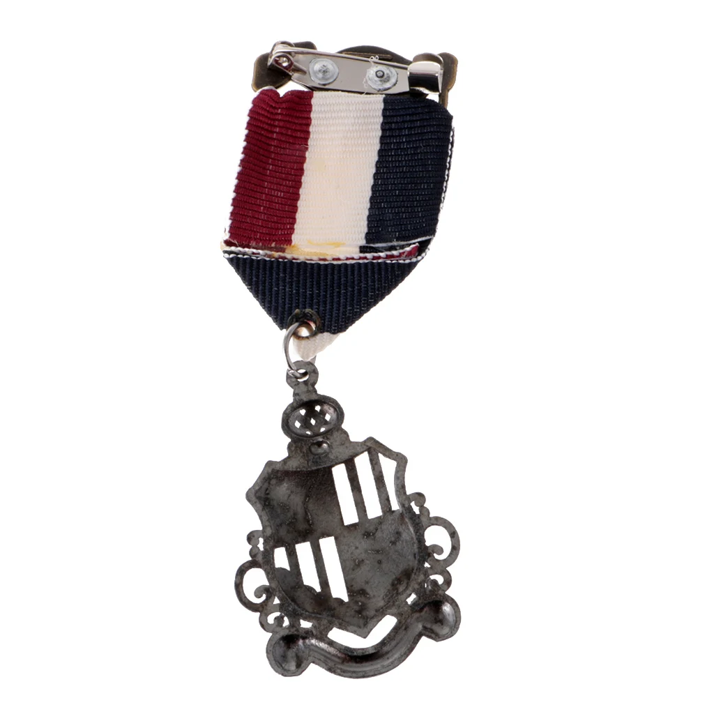  2 Pieces Unisex Vintage Navy Style Suit Medal Brooch Lapel Pin Punk Jewelry