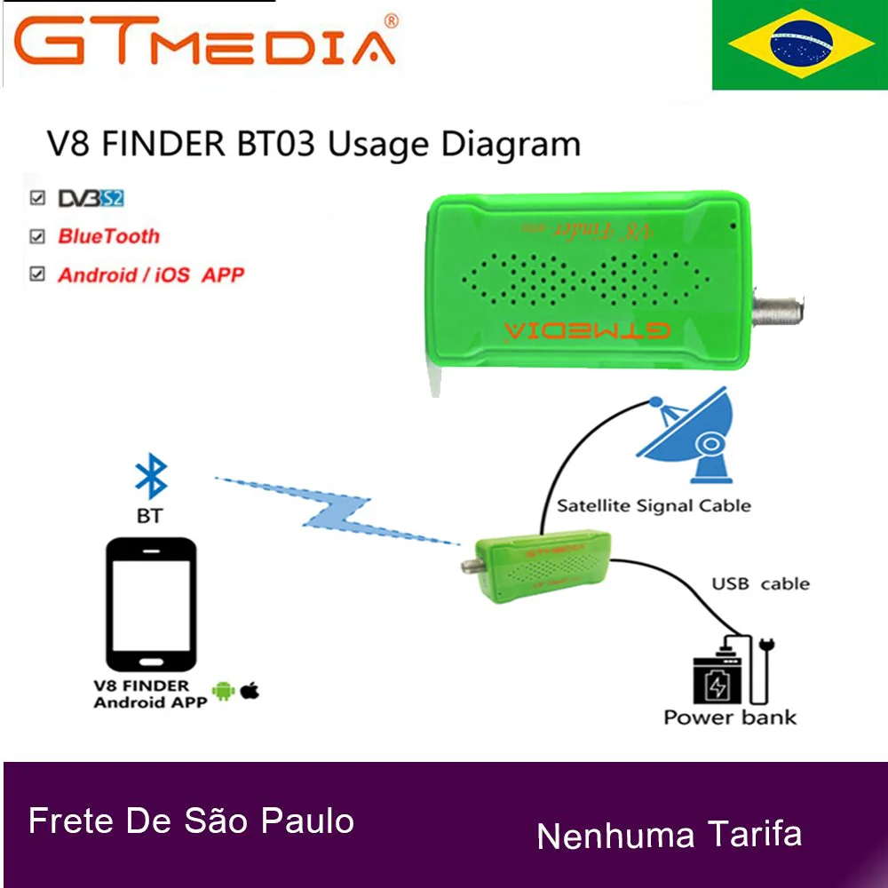 

100% Original Freesat V8 Finder BT03 High DVB Finder DVB-S2 Multi standard demodulation & decoding Freesat satellite Finder V8