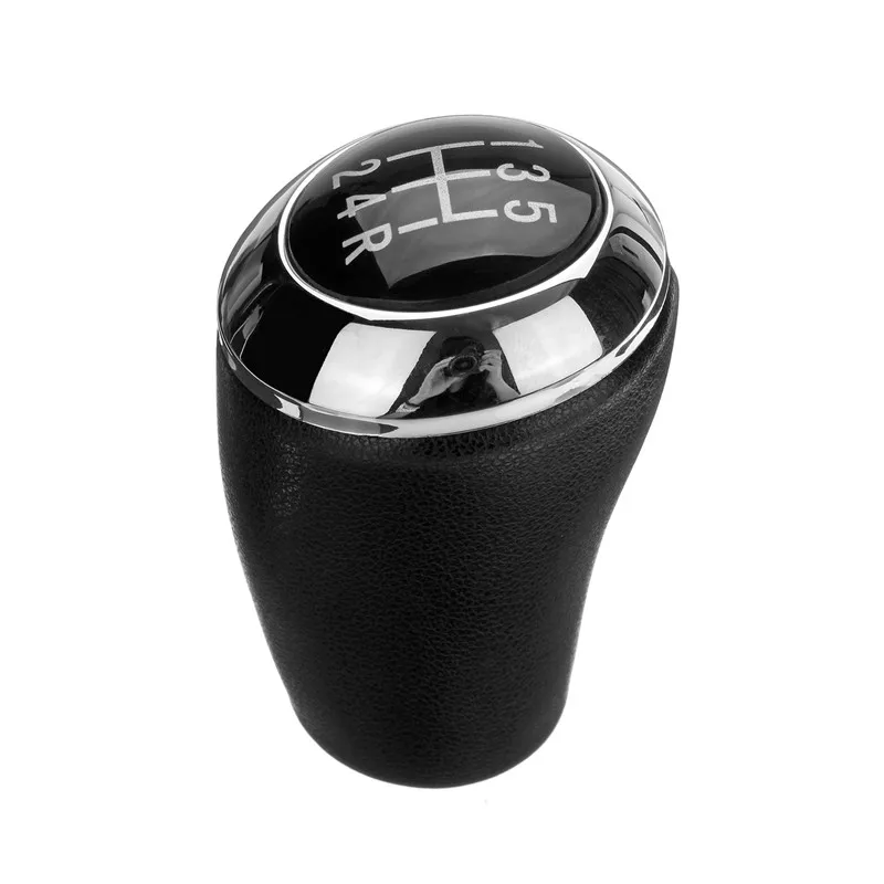 5-Speed-PU-Leather-Car-Manual-Gear-Shift-Knob-Stick-Shifter-Head-Black-for-Mazda-3