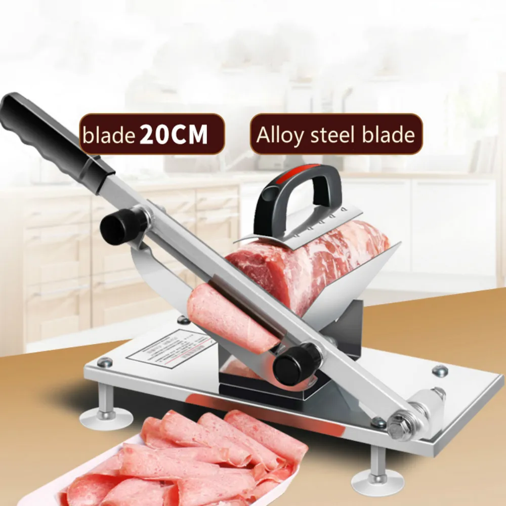 

2018 meat saw Beef and mutton Slicer Manual Meat slicer Household Meat slicer Extended blade