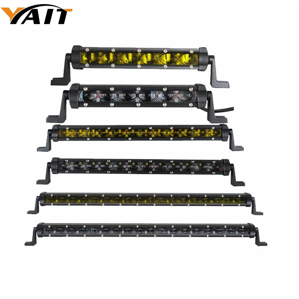 Yait Ultra Thin Single Row Slim LED Light Bar 30w 60w 90w ...