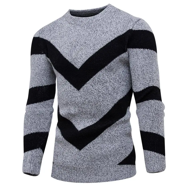 

2019 New Style Autumn Winter Sweaters Men Casual O-Neck Slim Cotton Knitted Quality Mens Sweaters And Pullovers Men Clothing