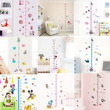 Мультфильм Микки Минни высота измерения наклейки на стену наклейки для детской комнаты гостиной спальни Рост Диаграмма стены Искусство Плакат