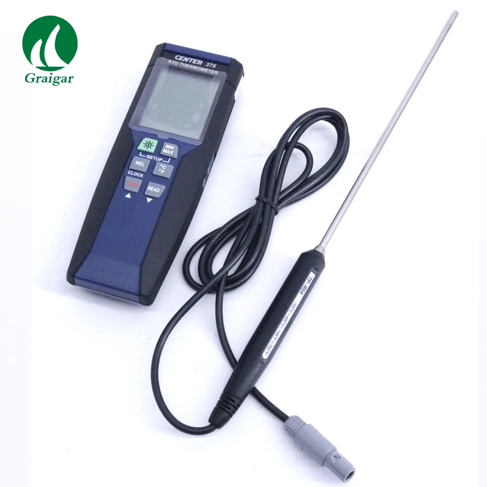 

CENTER 375 Precision Platinum Temperature Meter -100~400C 0.01C Resolution CENTER-375
