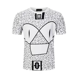 BOLUBAO брендовая одежда модные серебряный порошок печати Для мужчин футболка 2018 новый летний Повседневное Для мужчин футболка Фитнес хип-хоп