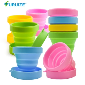 

50pcs Menstrual Sterilizing Cup Collapsible Silicone Cup flexible clean Menstrual Cup Recyclable Camping Folding Sterilizer Cup