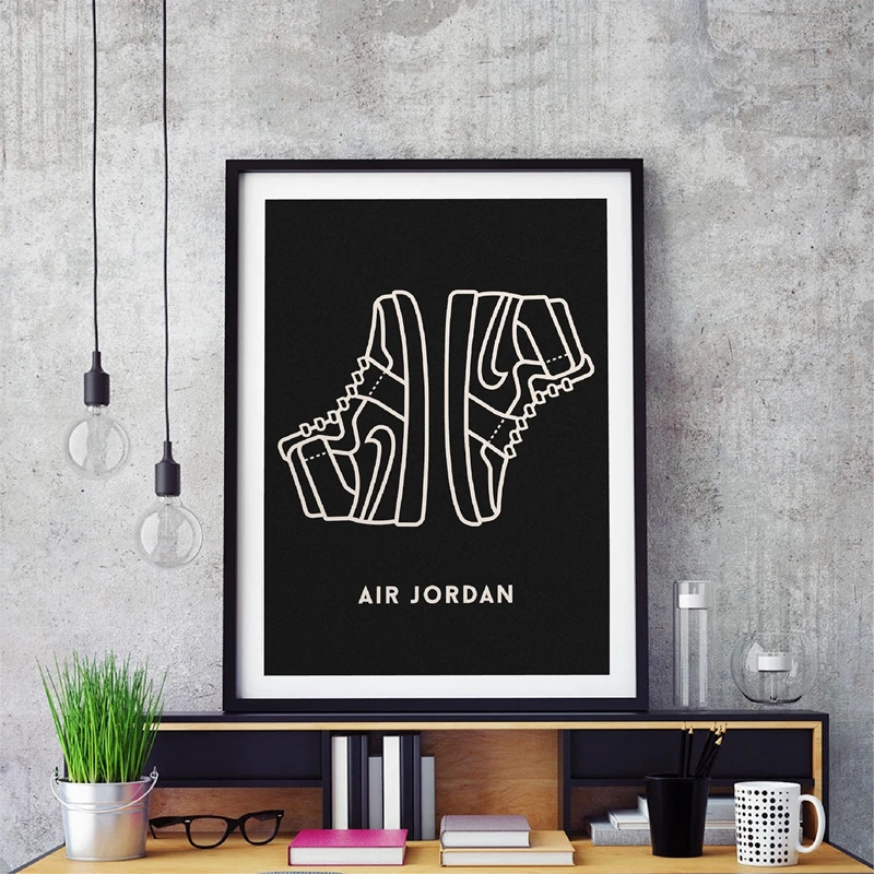 

Sneaker Fashion Shoes Jordan History Air Max Art Canvas Painting Prints Sneakerhead Gift Poster Home Wall Art Decoration