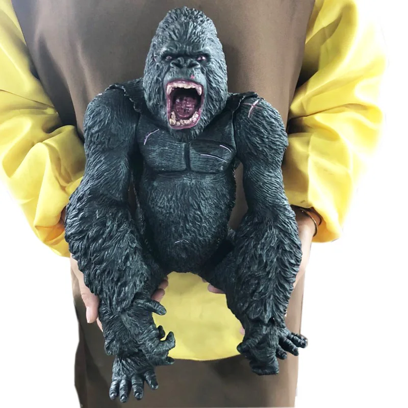 Большой размер 35 см King Kong Skull lsland Gorilla обезьяна фигурка модель игрушки