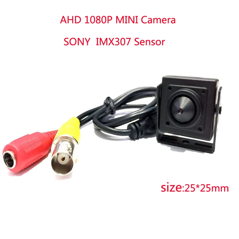 

New HD AHD 1080P Mini Camera Sony Imx307 Sensor 3.7mm Lens Indoor Safety Monitoring size 25*25mm Free shipping