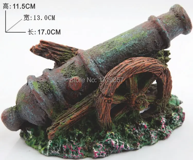 Aquarium Ornament Wreck Sunk Ship Resin Sailing Boat Decor Fish