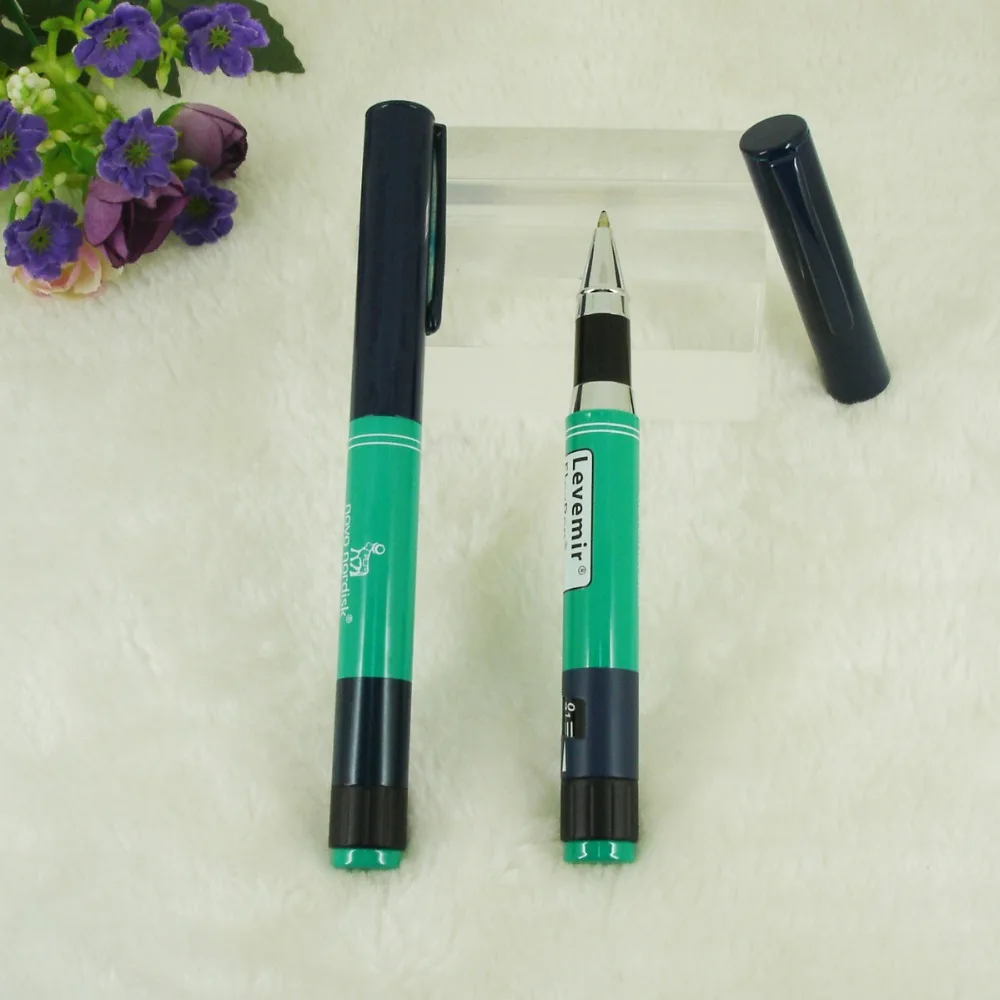 Insulin Style Pen Metal Roller Ink Pen Green Class Medicine Design ...