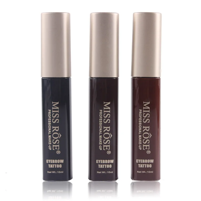 Eyebrow pencil makeup gel Miss rose square tube ya gold cover eyebrow liquid 6 color single color box sexy Eyebrow pencil makeup gel Miss rose square tube ya gold cover eyebrow liquid 6 color single color box sexy