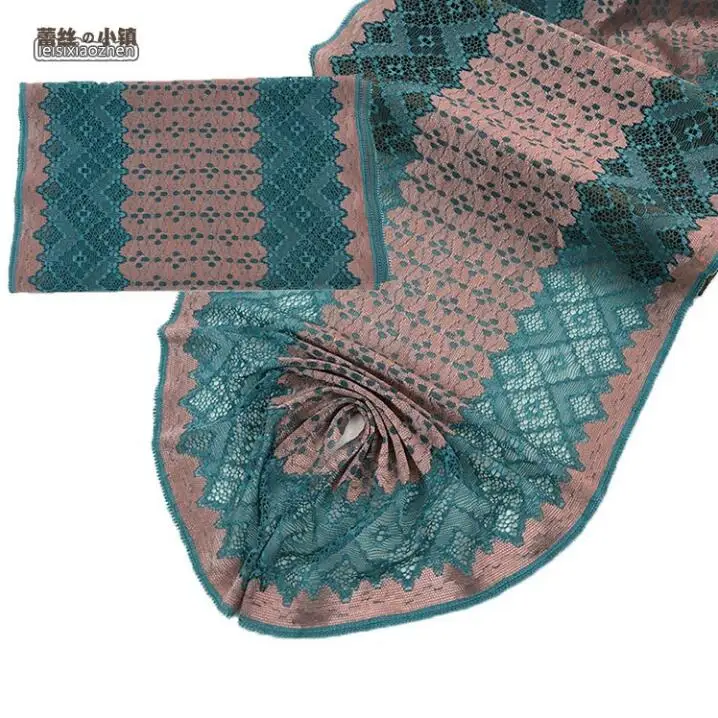 

1 Meter Elastic Lace Trim Ribbon Sewing Craft DIY Garment Home Decoration 23cm Width Super Wide Jacquard Stretch Lace Trim
