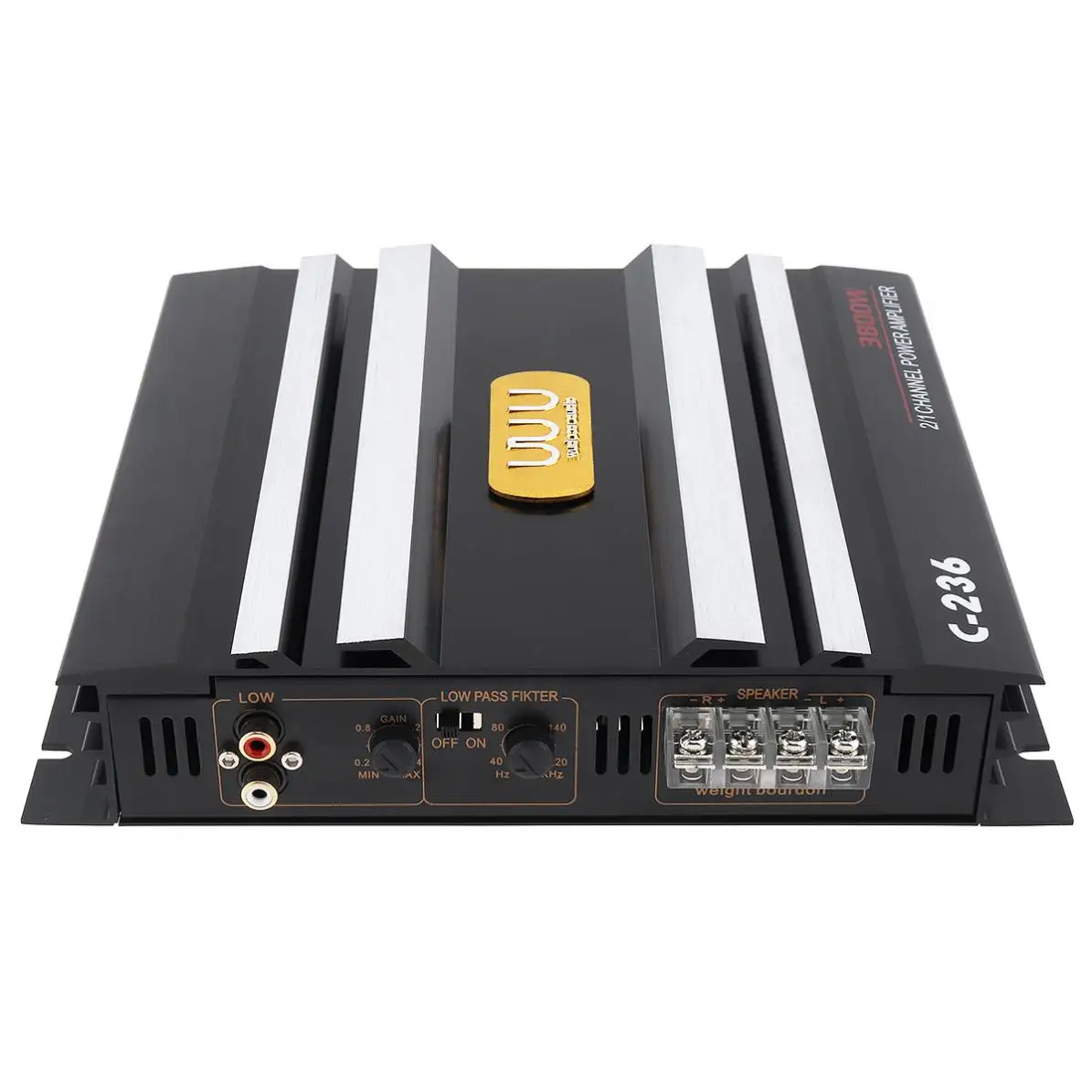 2 Channel 3800W Class AB Digital Black Aluminum Alloy Car Stereo Amplifiers Universal Auto Audio Power Amplifier car stereo amplifier