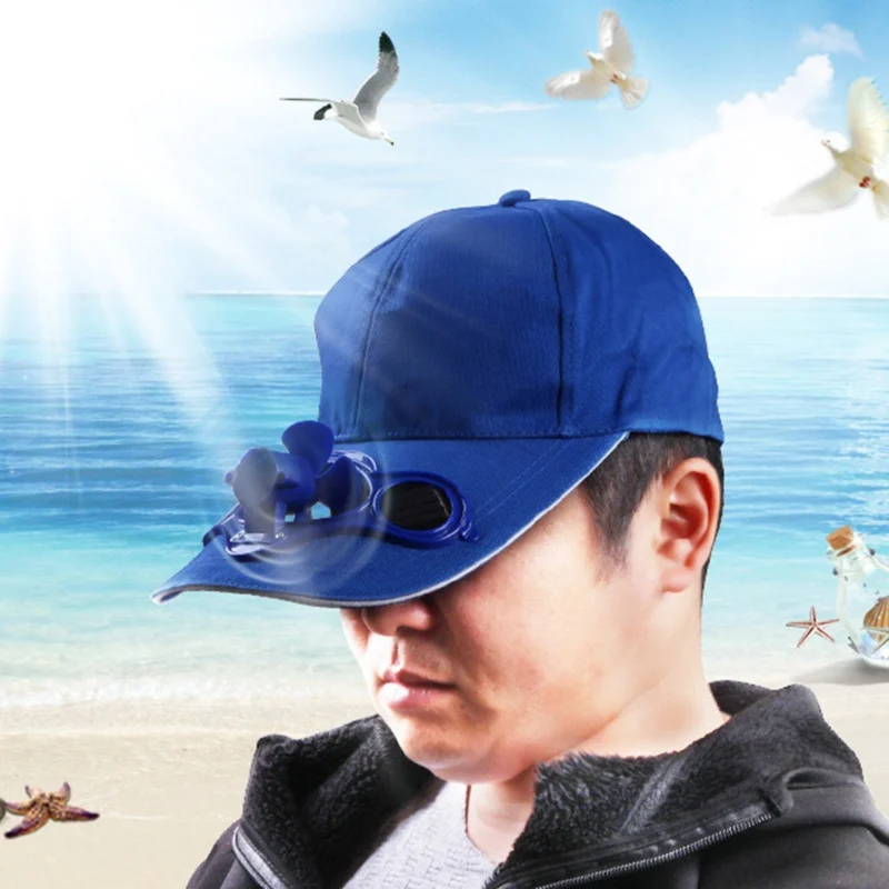 Летняя уличная Солнцезащитная шляпа с охлаждающим вентилятором для езды на