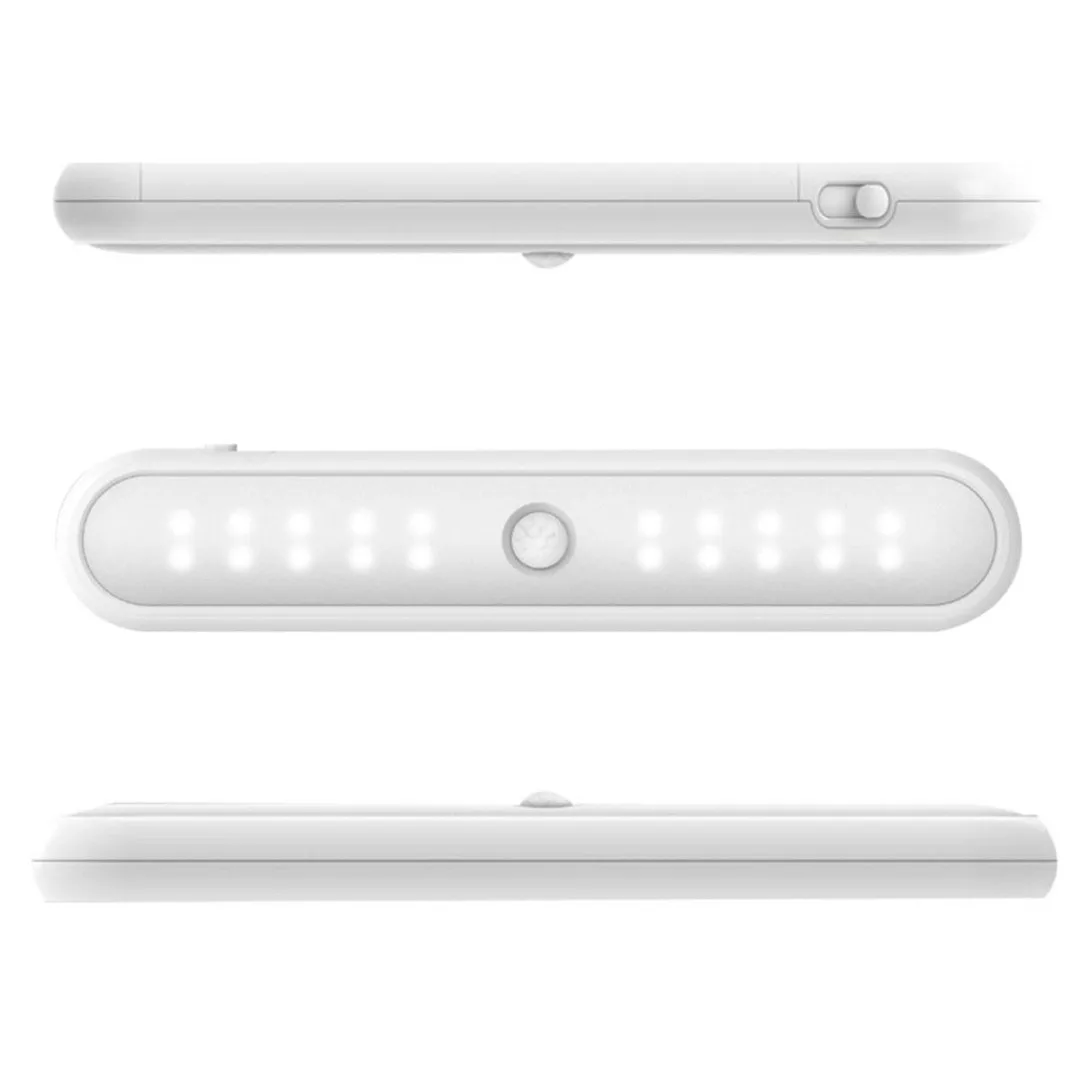 20 LED Portable Wireless Cabinet Night Light PIR Motion Sensor Closet Under Lamp Bedroom Wardrobe Indoor Stair Wall Lamps