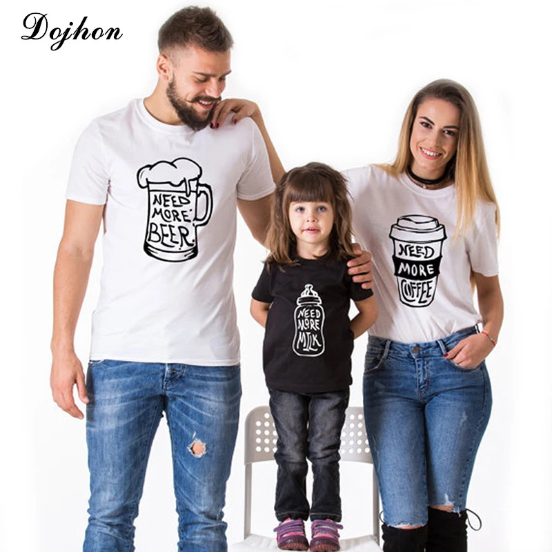 Camiseta algodón de alta calidad para mamá, papá e hijo, trajes a juego la familia, niños, padre, madre, ropa, camisetas de aspecto familiar|Trajes iguales familia| - AliExpress