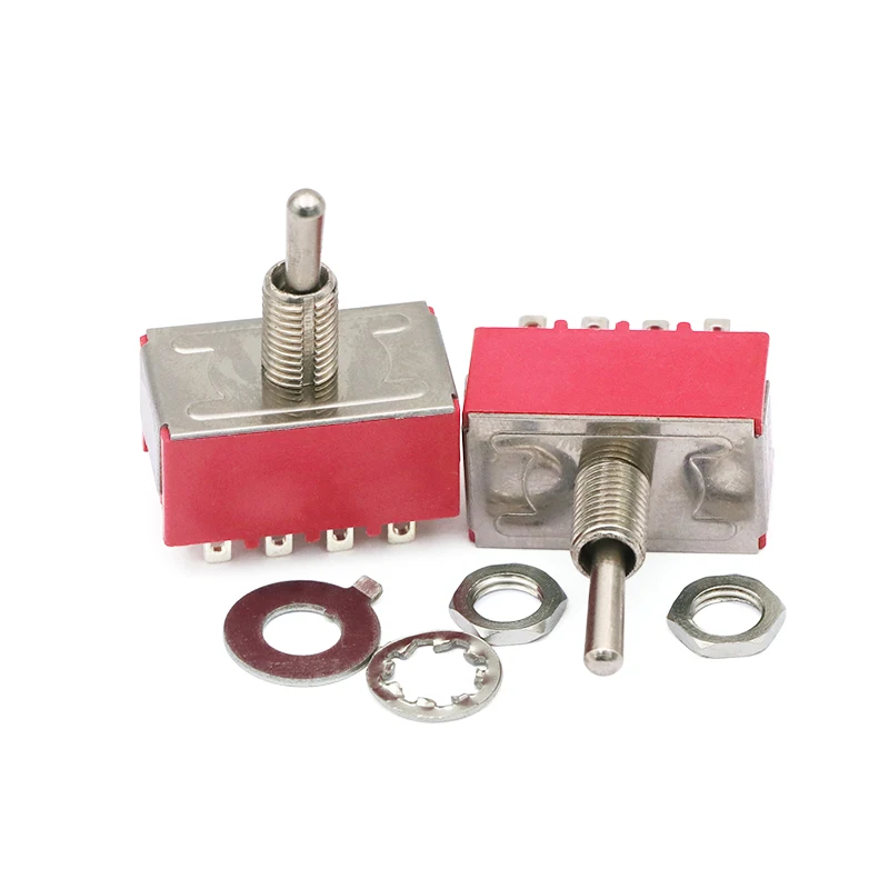 

Rocker arm switch MTS-402 Toggle switch Four 12-foot 2-way dial hole 6mm twist