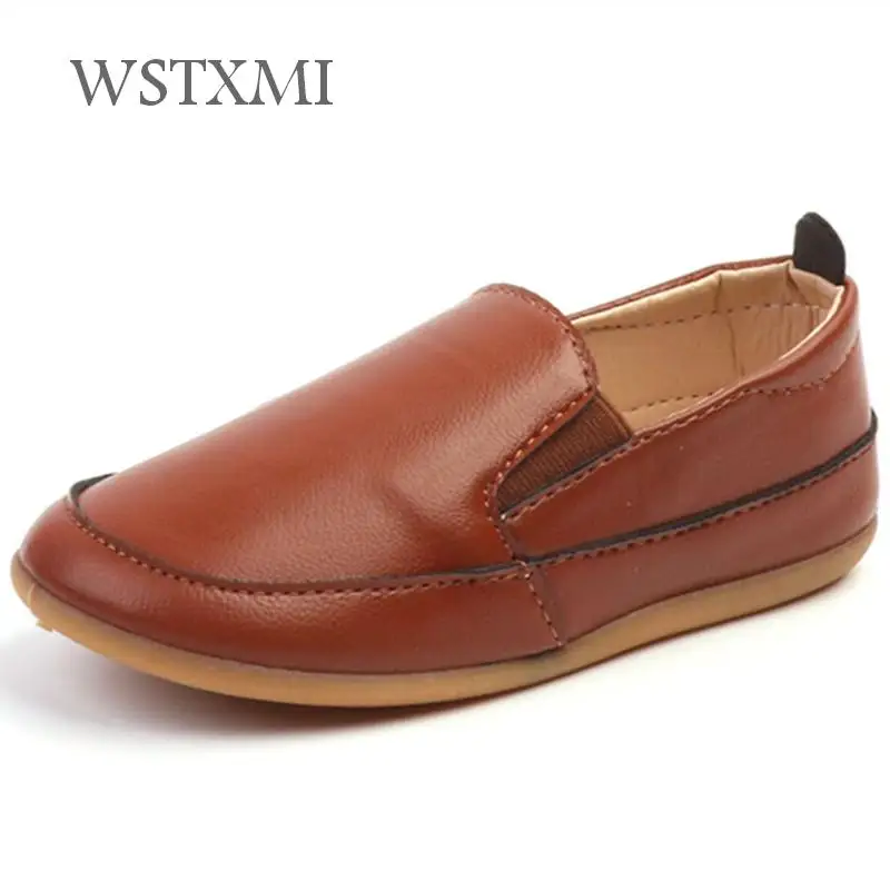 

Children Shoes for Boys Loafers Sneakers Baby Slip-on Kids Shoes Pu Leather Casual Light Toddler Girls Flat White Moccasin Shoes