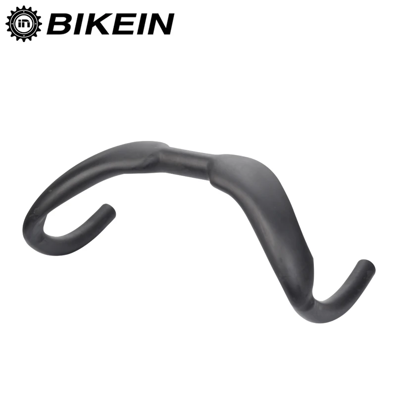

BIKEIN Lite Cycling Road Bike UD Carbon Track Handlebars Matte Black 370mm/385mm Racing Bicycle Site Handlebar Bent Bar 320g