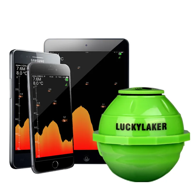 

Certified products LuckyWifiMobile Phone Fish Finder Wireless Sonar Intelligent Fish Finder Receive distance 70M water depth 45M