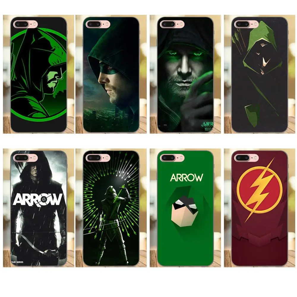 

Coque Shell Black Shell Phone Case For Samsung Galaxy A3 A5 A6 A6s A7 A8 A9 Star Plus 2016 2017 2018 Green Arrow Serie Black
