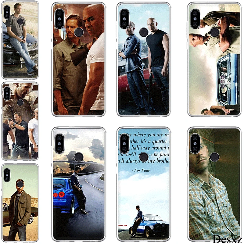 Чехол для телефона Xiaomi Redmi 3S 3 4A 4X 5 5A Plus 6 6A S2 7 Go Pro Paul Walker Fast Furious Hard pc Cover