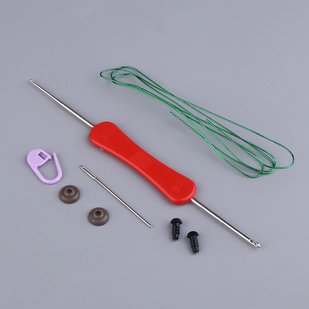 Cartoon Snake Crochet Doll Kit for Adults Learn to Knitting Stuffed Toy