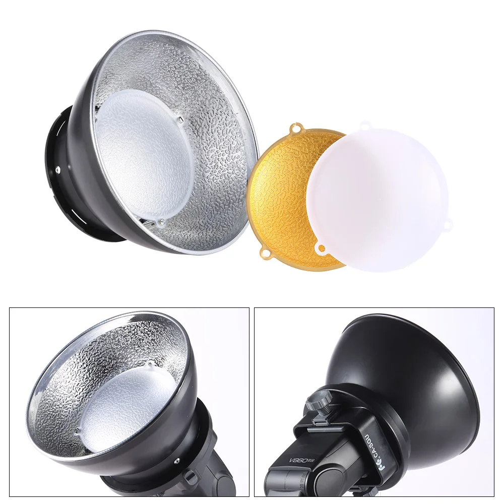 Andoer 17cm/6.7" Lamp Shade Speedlite Beauty Dish Diffuser for Nikon Canon Yongnuo Godox Speedlight On-camera Flash Speedlite