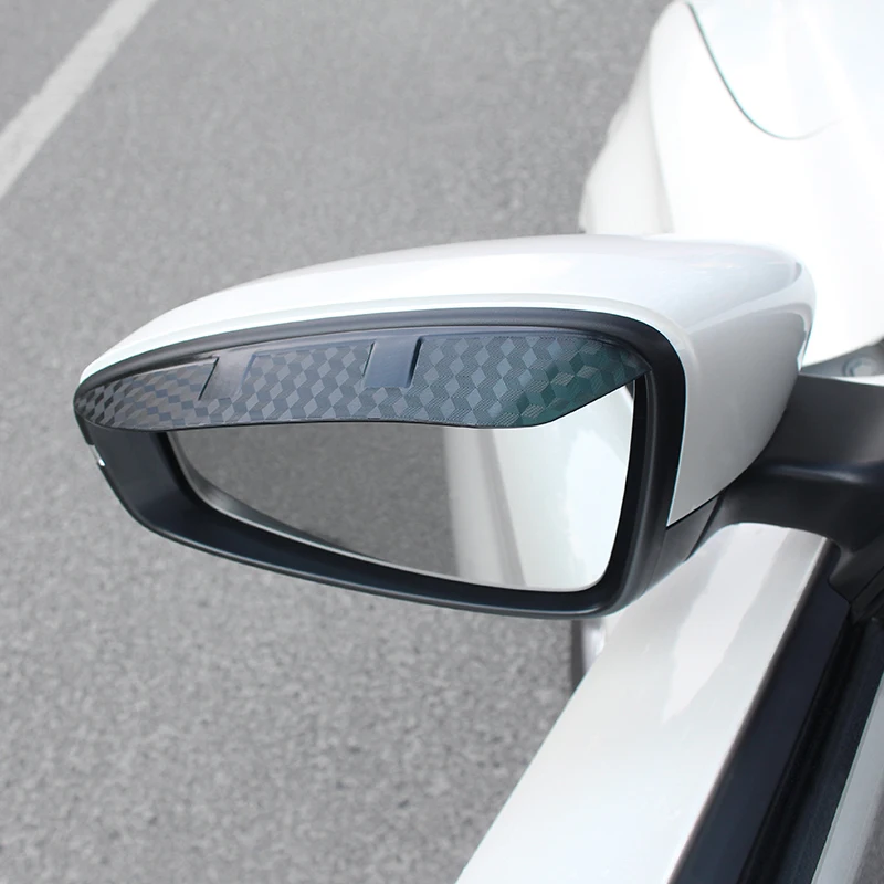 Автомобильное зеркало заднего вида, дождевик, брови, наклейка s для MG6, углеродное волокно, наклейка, внешние аксессуары для автомобиля, задняя крышка зеркала
