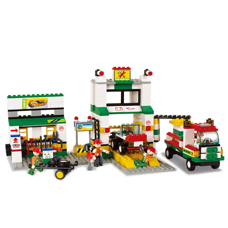 Sluban Model Building Compatible lego Lego B2500 414pcs Model Building Kits Classic Toys Hobbies Service Station Sluban Model Building Compatible lego Lego B2500 414pcs Model Building Kits Classic Toys Hobbies Service Station
