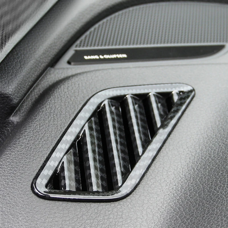 

For Audi Q5 carbon fiber car stickers Q5 2018 interior modification center console air outlet decorative accessorie