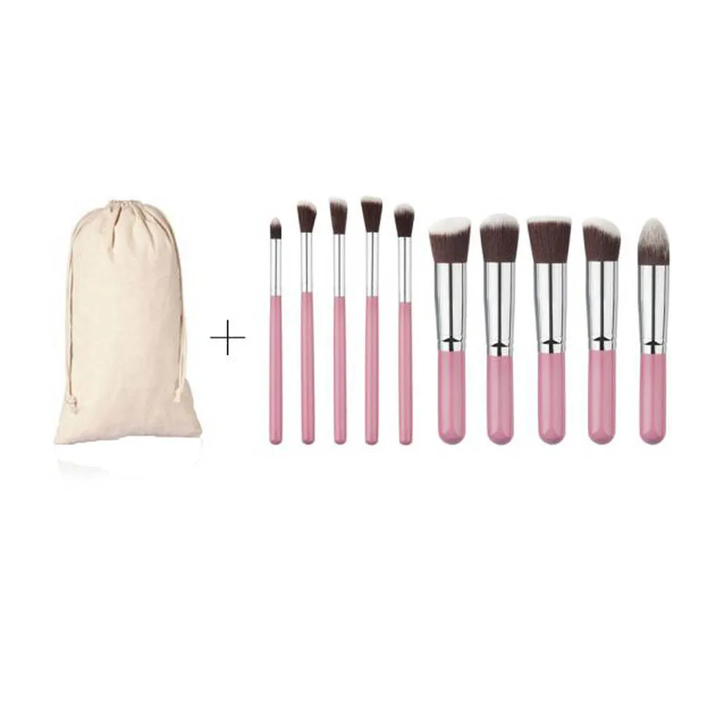 

10PCS/1Set Cosmetic Makeup Brush Brushes Set Foundation Powder Eyeshadow maquiagem profissional completa kit organizer 04*
