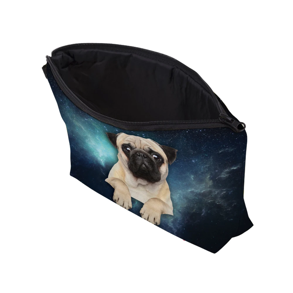 BBL 3D печать сумка для макияжа чехол pug Life розовые милые косметичка для путешествий сумка-Органайзер для туалетных принадлежностей сумка-несессер Maleta De Maquiagem