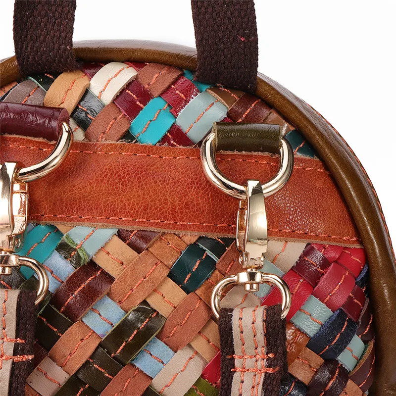 AEQUEEN, женская сумка из натуральной кожи, маленький рюкзак в стиле пэчворк, женская сумка на плечо ручной работы, школьная сумка для девочек-подростков, Mochila