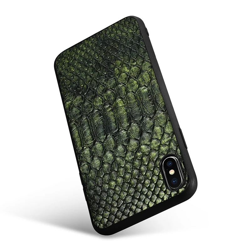Чехол XOOMZ для iPhone XS Max чехол из искусственной кожи под змеиную кожу питона тонкая